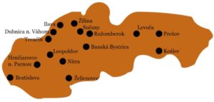 mapa slovenských věznic