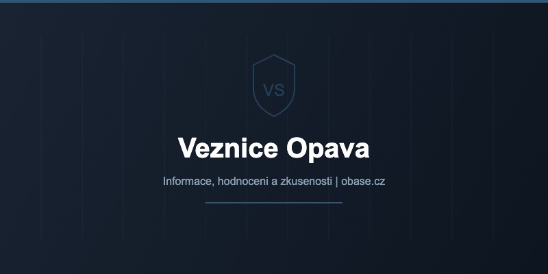 Věznice a ÚVZD Opava — celkový pohled na areál